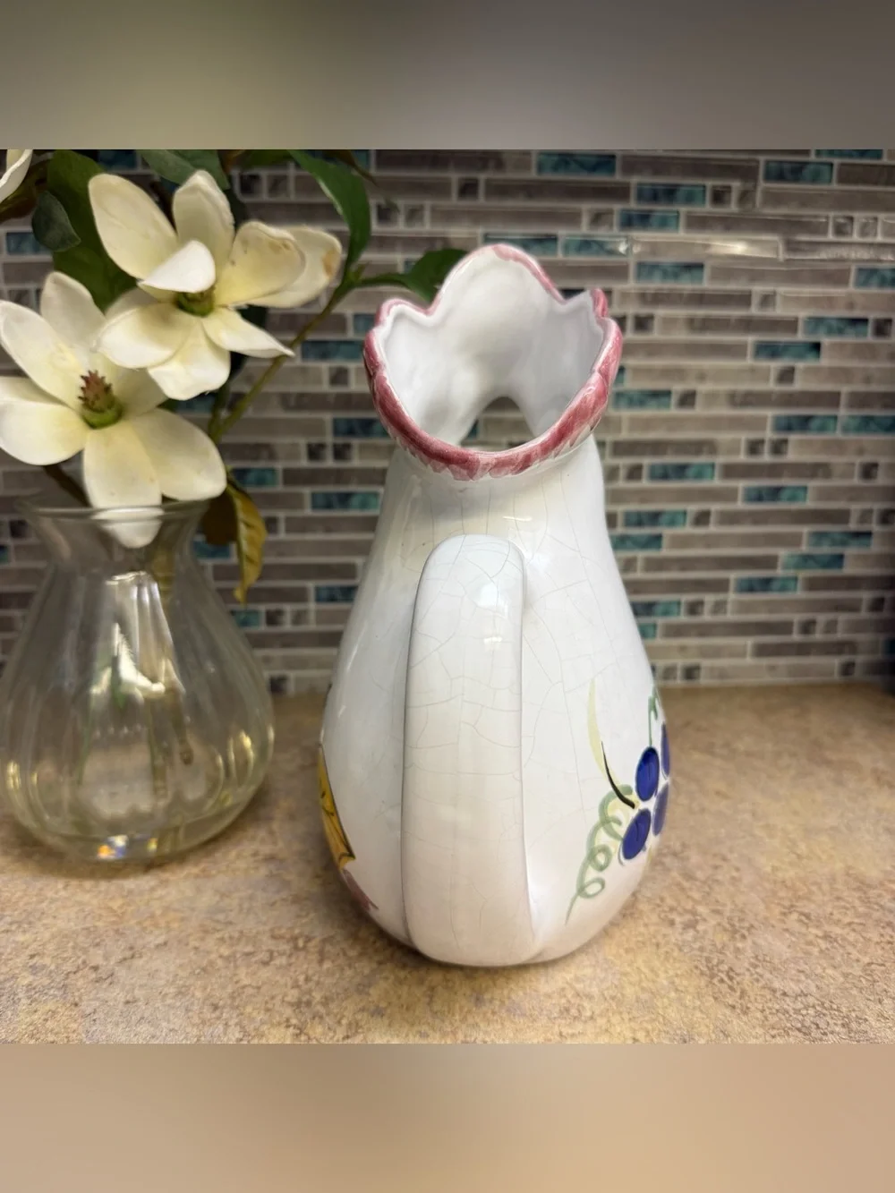 Mesa international Chicken Rooster pitcher vase